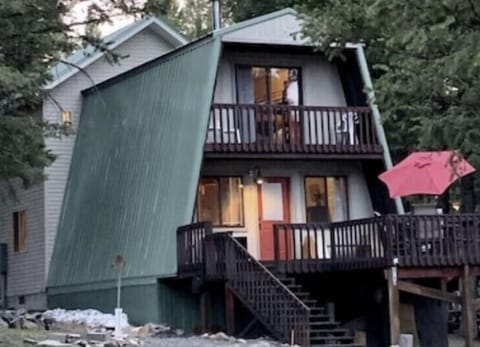 Balsam the side of the property includes two decks with seating areas