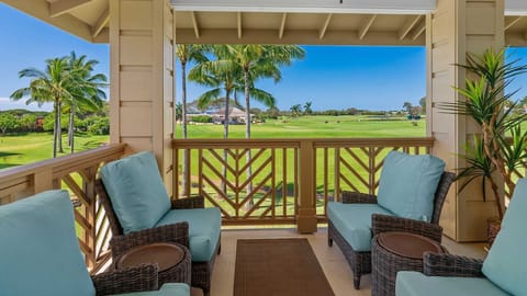 Pili Mai Resort at Poipu #10E - Golf Course & Sunset View Lanai - Parrish Kauai