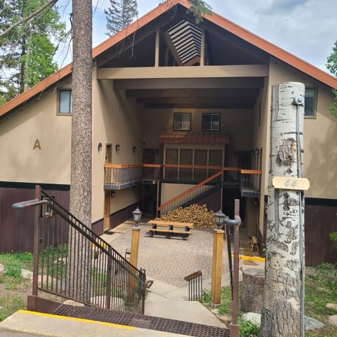 Front of Building A in late Spring.