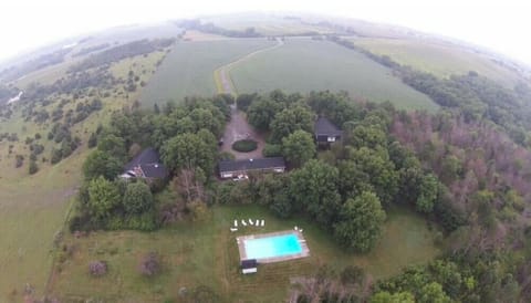 Aerial view of property