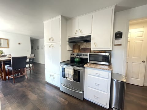 Fully stocked kitchen with modern appliances