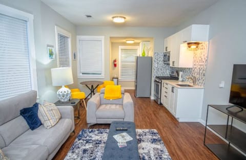 Apartment (1 Bedroom) | Living area | 50-inch TV with digital channels