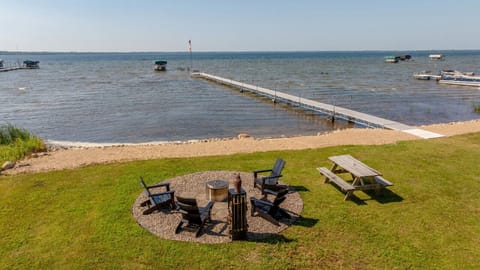Private Beach and Firepit