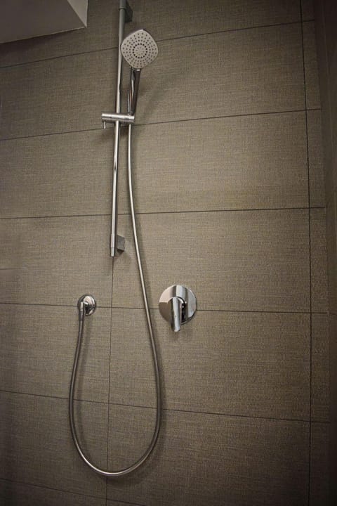 Shower, hair dryer, slippers, bidet