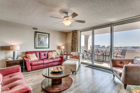Living room with balcony