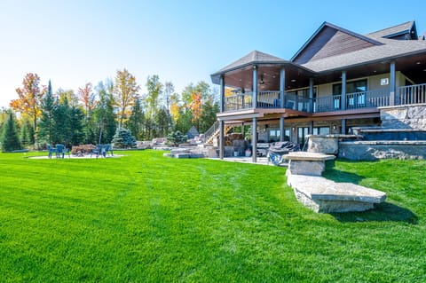 side view of house from lawn