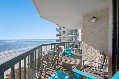 You can enjoy a great sunrise while having morning coffee on the private balcony