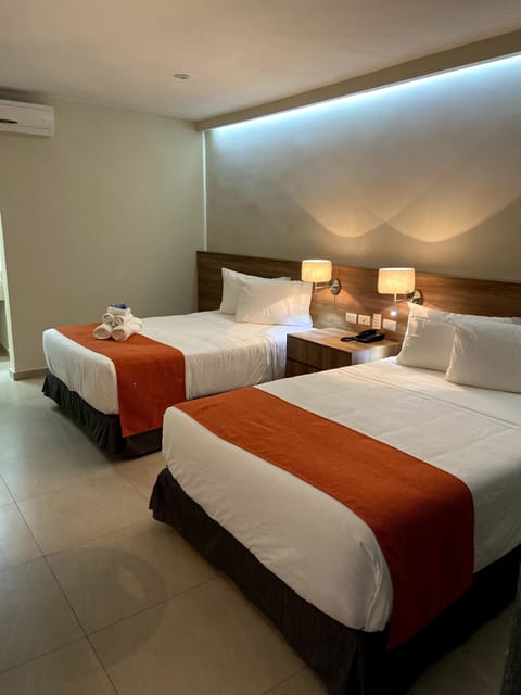 Executive Double Room, 2 Queen Beds | Desk, laptop workspace, WiFi (free), bed sheets