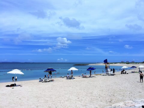 Beach nearby, white sand
