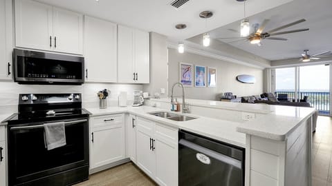 Samsung Black Stainless appliances, Main Street USA Coffee Bar