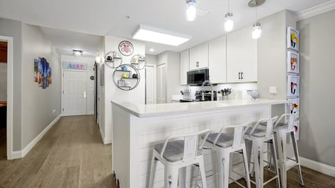 Samsung Black Stainless appliances, Main Street USA Coffee Bar