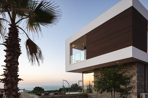 Villa Guney is set amidst rolling countryside and offers sweeping sea views, creating a calm and soothing escape