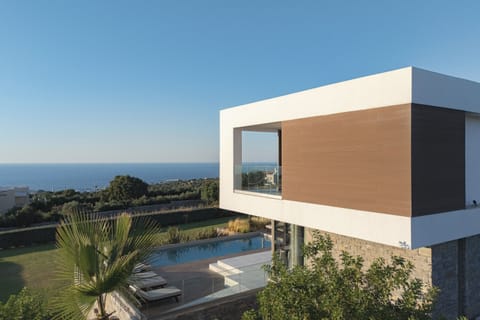 The modern villa is the ideal location for a relaxing vacation while  being just minutes from amenities
