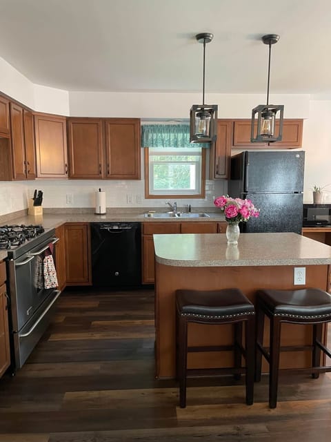 large stocked kitchen 
