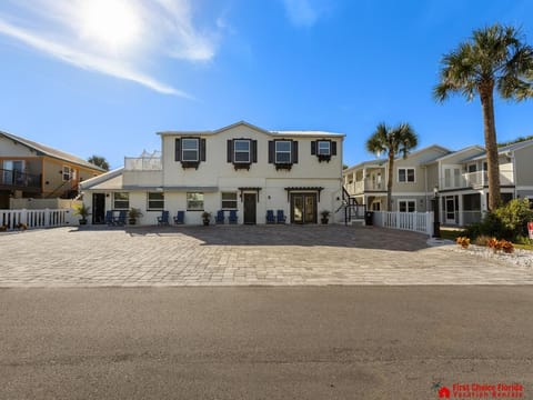 Spacious beachfront home with private patio and ocean views