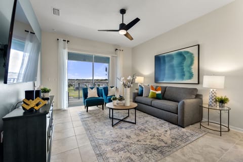 Well-lit living area