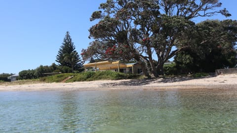 View of bach and cabin