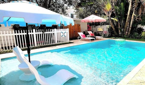 Your private tropical pool oasis- sunshine, palm trees and total relaxation