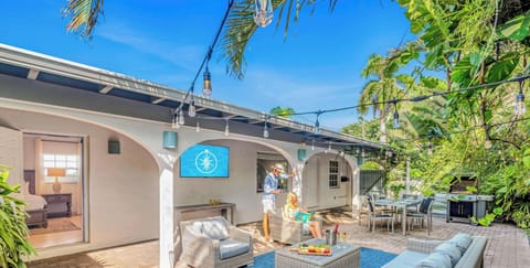 This captivating quaint beach cottage is just steps away from the Ocean.