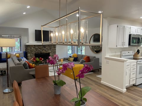 View to living room from dining room 