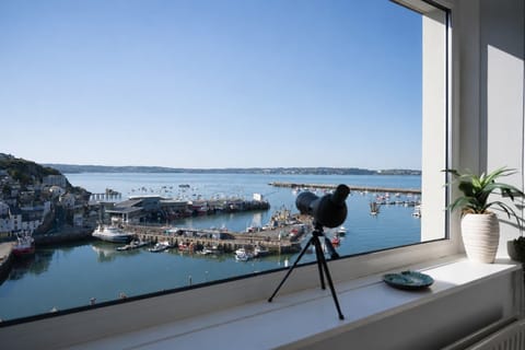 Watch the harbour in action with the spotting scope!