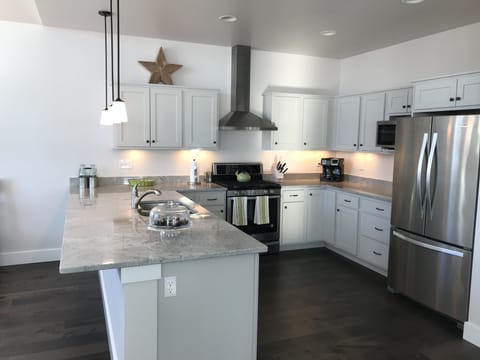 The kitchen is fully-stocked with everything you will need to prepare your meals.