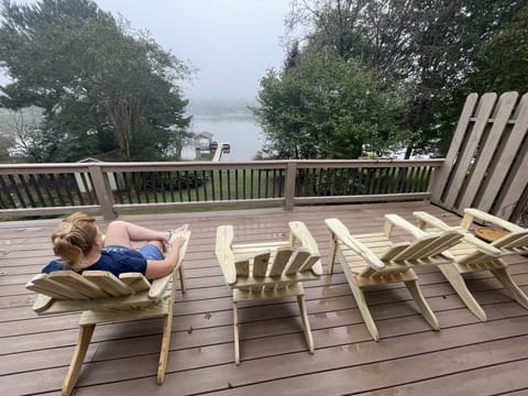 Great lake view from the expansive upper deck!