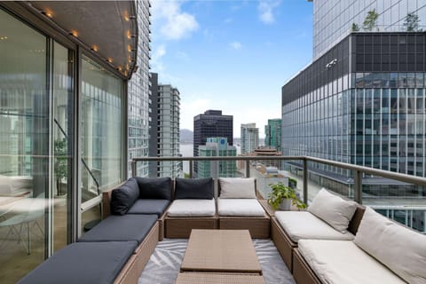An oasis in the middle of downtown. Perfect for a morning coffee or nightcap