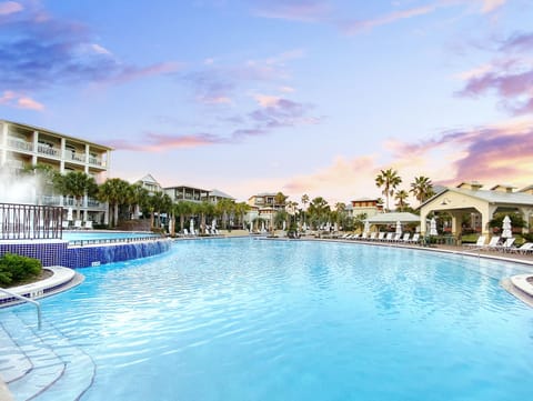 The lagoon-style pool