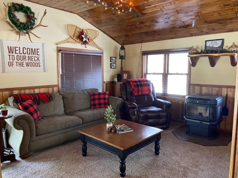 View of living area from kitchen
