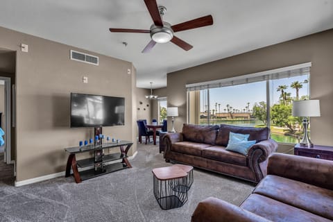 Living Room with lake and poor views!