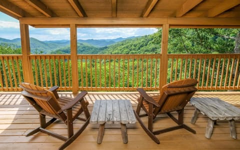 Outdoor Rocking Chairs with Beautiful Views of the Smokies