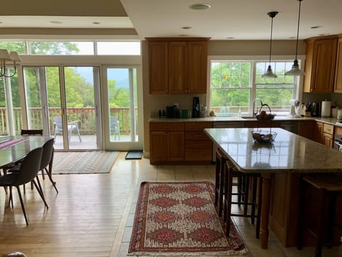Roomy kitchen with space to engage.