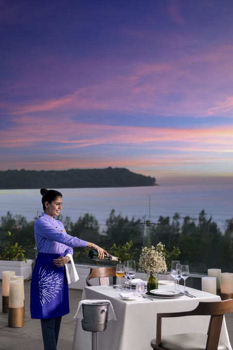 Outdoor wedding area