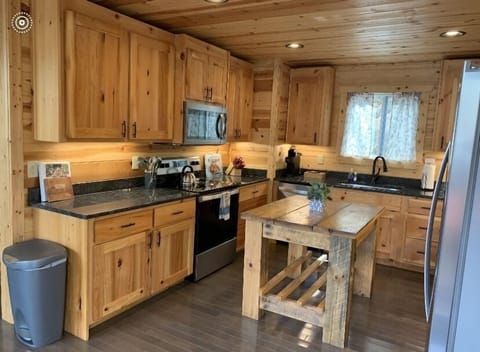 Fully stocked kitchen