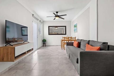 Spacious Living Room with TV
 