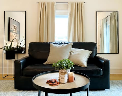 Convertible sofa turns into full size bed