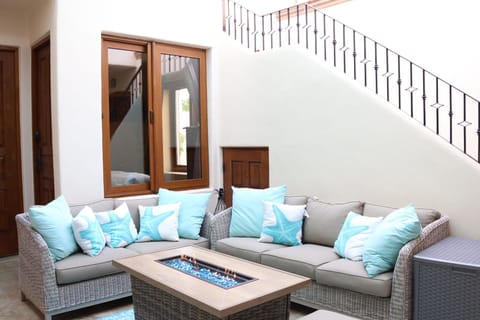 Fire pit and outside seating
