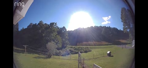 Sunset in the backyard.