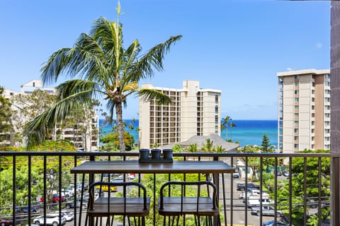Palm trees and ocean views from your private lanai