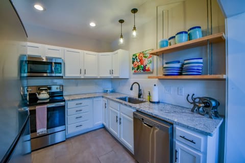 Kitchen - The kitchen at Oak is equipped with everything you need for a home cooked meal.