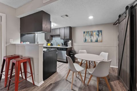 Dining area and kitchen