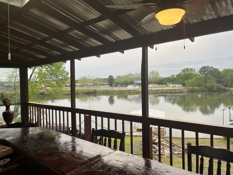 View from lakeside bar