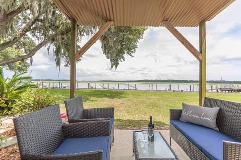 Water views from the porch