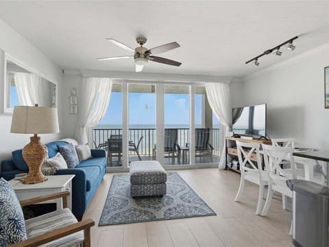 living room with beach view