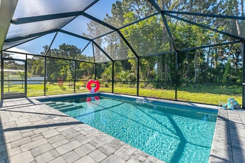 heated pool with southern exposure