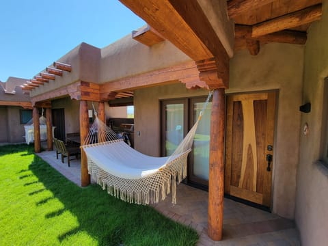 Hammock in interior courtyard