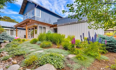 Xeriscape garden just below the Airbnb private deck