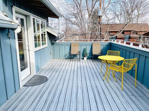 Private deck just outside of the unit