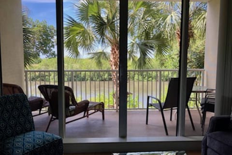 Living Area Balcony View - Watch For The Manatees!